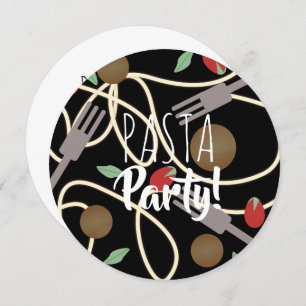 スパゲッティイタリアンパスタディナー器具ミートボール 招待状