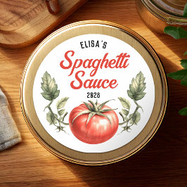 スパゲッティカスタムソースヴィンテージスタイル缶詰 ラウンドシール