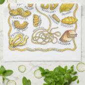 スパゲッティキッチンタオル キッチンタオル (折り畳み)