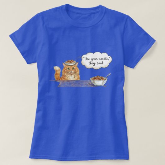 スパゲッティキティ オレンジ Tシャツ (デザイン正面)
