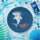 スパゲッティシャーク ペーパープレート (パーティー)