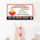 スパゲッティディナーファンドレイザーPTO PTA教会バナー 横断幕 (インサイチュ)