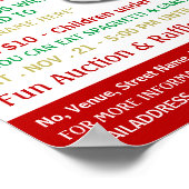 スパゲッティディナーファンレイザーイベント ポスター (角)