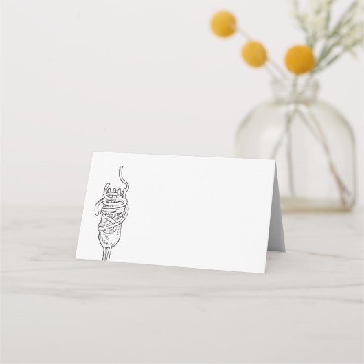 スパゲッティディナー プレイスカード (正面)