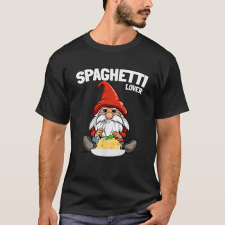 スパゲッティノームのおもしろマッチングファミリーデザインのクリスマス Tシャツ