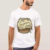 スパゲッティパスタ麺料理のボウル Tシャツ (正面)