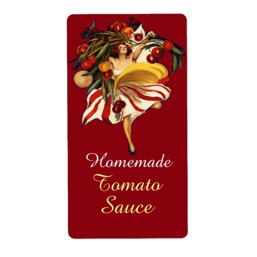 スパゲッティパーティーダンスイタリアン、キッチントマトソース ラベル (正面)