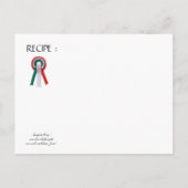 スパゲッティパーティーダンスイタリアン、キッチン、トマト インビテーションポストカード (裏面)