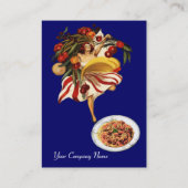 スパゲッティパーティーダンスイタリアン、キッチン、トマト 名刺 (裏面)