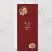 スパゲッティパーティーダンスイタリアン、キッチン、トマト 招待状 (裏面)