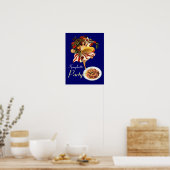 スパゲッティパーティーダンス イタリアンキッチンとトマト ポスター (キッチン)