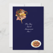 スパゲッティパーティーダンス イタリアンキッチンとトマト 招待状 (裏面)