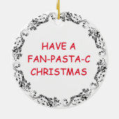 スパゲッティプンクリスマスセラミックオーナメント セラミックオーナメント (裏面)