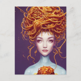スパゲッティヘアウーマン ポストカード