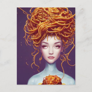 スパゲッティヘアウーマン ポストカード