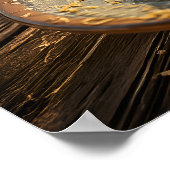 スパゲッティボロネーズオンヴィネヤードテラステーブル ポスター (角)