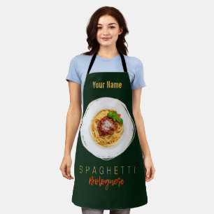 スパゲッティボロネーゼのパスタ麺グルメシェフ エプロン