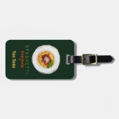 スパゲッティボロネーゼのパスタ麺グルメシェフ ラゲッジタグ (正面横)