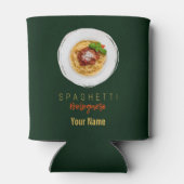 スパゲッティボロネーゼのパスタ麺グルメシェフ 缶クーラー (裏面)