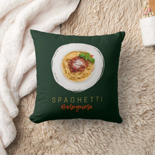 スパゲッティボロネーゼのパスタ麺グルメシェフlugg クッション (ブランケット)