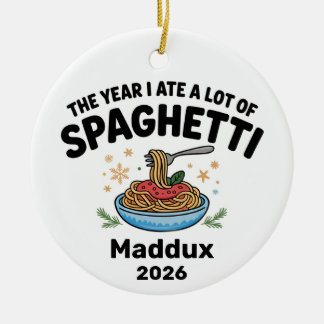 スパゲッティラバー 2026 クリスマスオーナメント 楽しいギフト