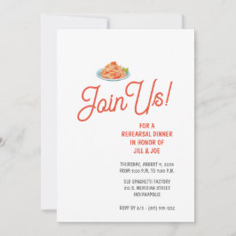 スパゲッティリハーサルディナー招待状 招待状