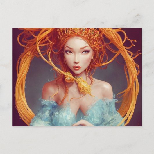 スパゲッティ女神 ポストカード (正面)