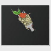 スパゲッティ好き ラッピングペーパー (フラット)