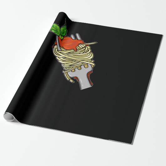 スパゲッティ好き ラッピングペーパー (アンロールド)