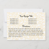 スパゲッティ料理ソースレシピカード 招待状 (裏面)