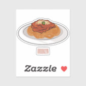 スパゲッティ漫画イラストレーション シール (シート)