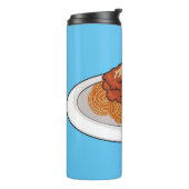 スパゲッティ漫画イラストレーション タンブラー (回転左)