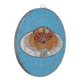 スパゲッティ漫画イラストレーション ダーツボード (正面左)