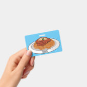 スパゲッティ漫画イラストレーション バッジ (手持ち)