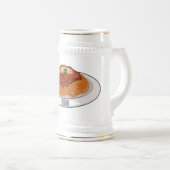 スパゲッティ漫画イラストレーション ビールジョッキ (正面右)