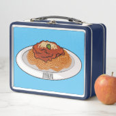 スパゲッティ漫画イラストレーション メタルランチボックス (インサイチュ)