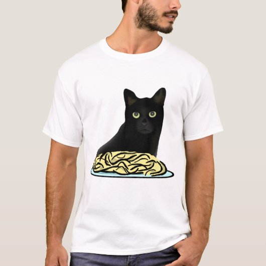 スパゲッティ猫 Tシャツ (正面)