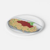 スパゲッティ紙皿のプレート ペーパープレート (アングル)