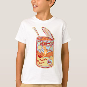 スパゲッティ缶レトロポスター Tシャツ