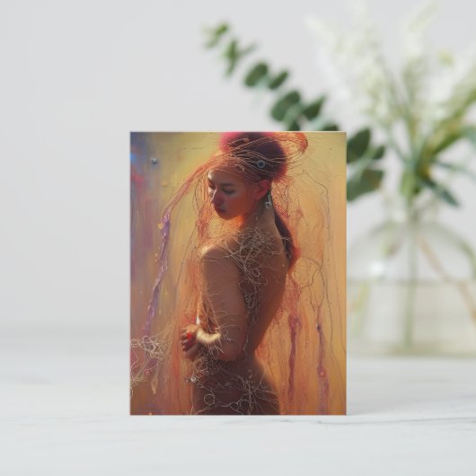 スパゲッティ衣類模型はがき ポストカード (スタンド正面)