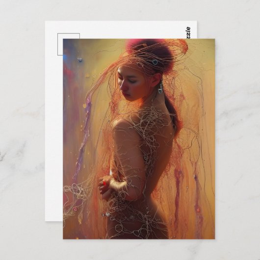 スパゲッティ衣類模型はがき ポストカード (正面/裏面)