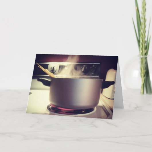 スパゲッティ タイム お見舞いカード カード (正面)