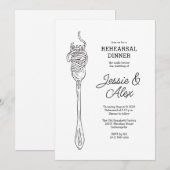 スパゲッティ リハーサル ディナー 招待状 (正面/裏面)