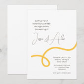 スパゲッティ リハーサル ディナー 招待状 (正面/裏面)