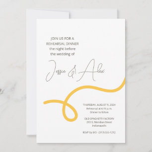 スパゲッティ リハーサル ディナー 招待状