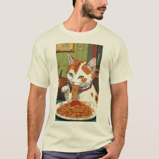 スパゲティお洒落キャットインスパイア – ヘルゲTシャツ Tシャツ
