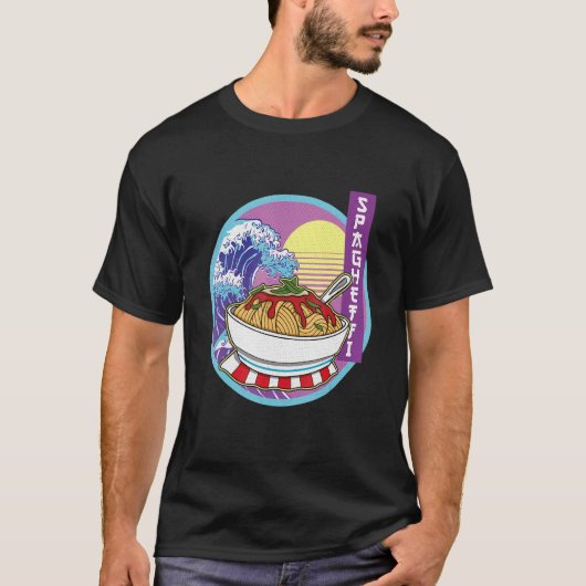 スパゲティイタリアンイタリア料理麺Vacat Tシャツ (正面)