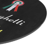 スパゲティイタリアンパーティーキッチン、レストラン、ブラック カッティングボード (角)