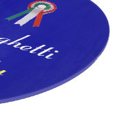 スパゲティイタリアンパーティーキッチン、レストラン、ブルー カッティングボード (角)