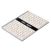 スパゲティカッコいいミートボールパターン ノートブック (左側)